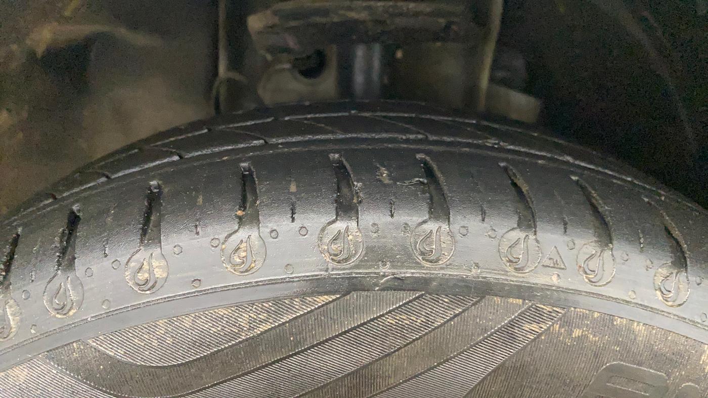 2024 Tata TIGOR XZA Plus iCNG , CNG, Automatic, 26,268 km, Left Front Tyre Tread