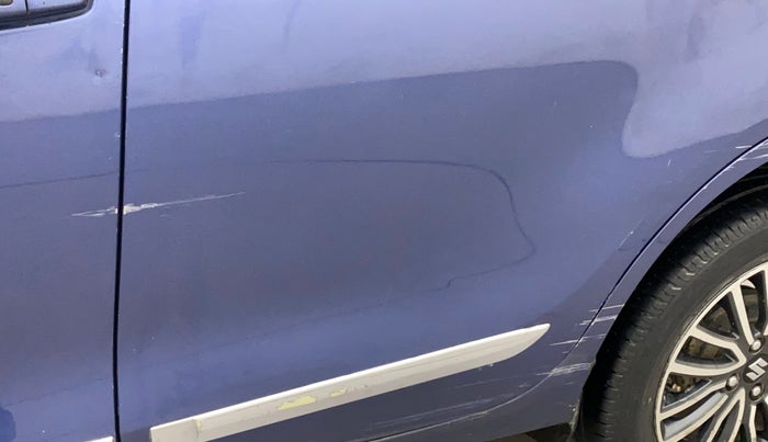 2017 Maruti Dzire ZXI PLUS, CNG, Manual, 56,220 km, Rear left door - Slightly dented