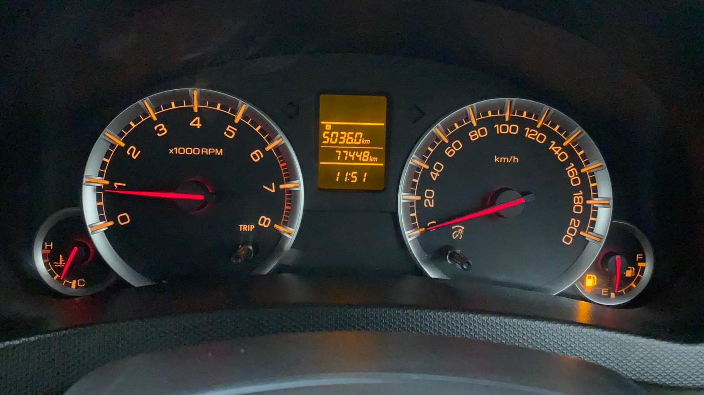 2013 Maruti Swift Dzire VXI, Petrol, Manual, 77,448 km, Odometer Image