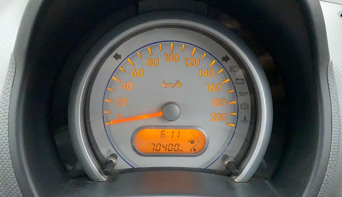 2013 Maruti Ritz VXI, Petrol, Manual, 70,400 km, Odometer Image