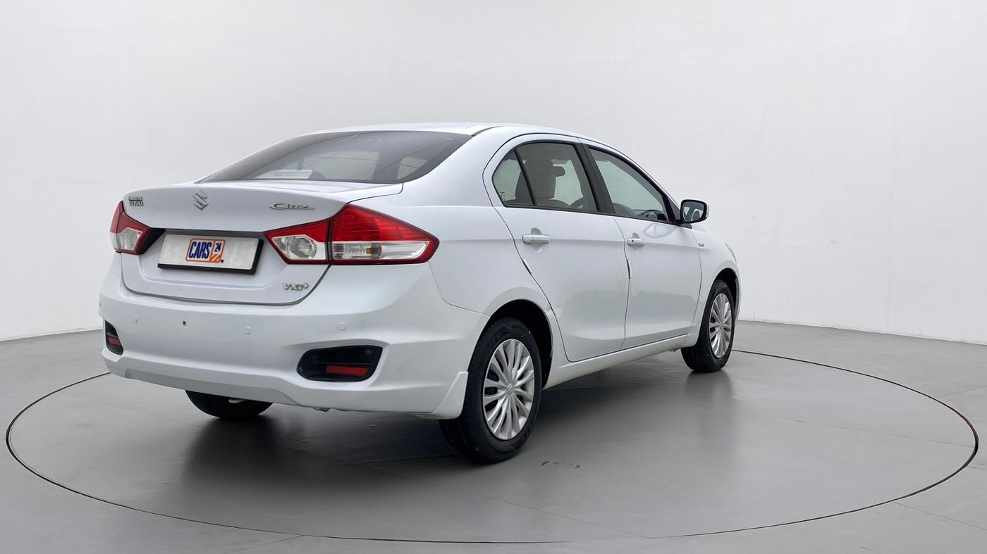 2016 Maruti Ciaz VXI PLUS, CNG, Manual, 65,333 km, Right Back Diagonal