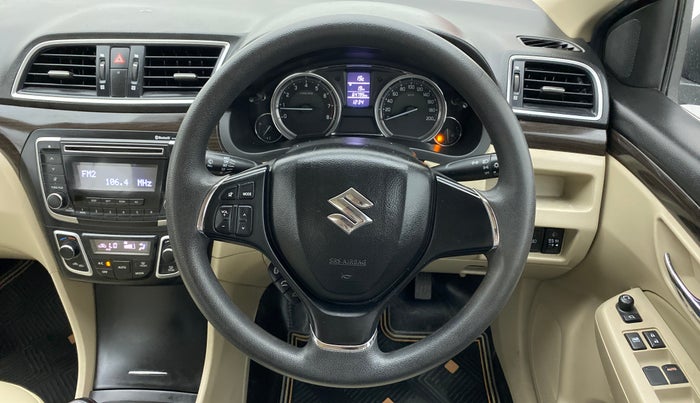 2018 Maruti Ciaz ZETA 1.4  MT PETROL, Petrol, Manual, 64,795 km, Steering Wheel Close Up
