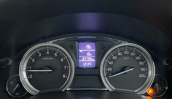 2018 Maruti Ciaz ZETA 1.4  MT PETROL, Petrol, Manual, 64,795 km, Odometer Image