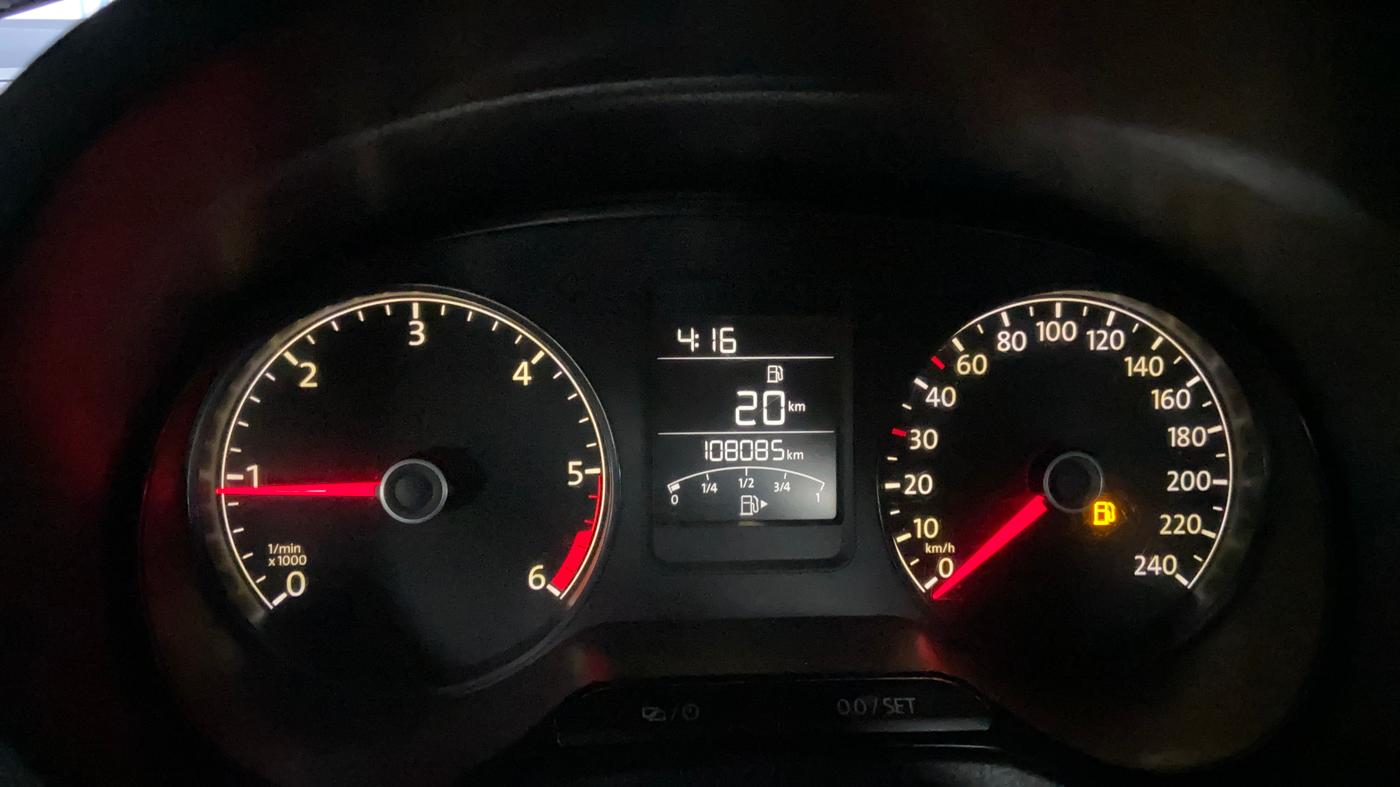 2017 Volkswagen Ameo HIGHLINE PLUS 1.5L 16 ALLOY, Diesel, Manual, 1,08,197 km, Odometer Image