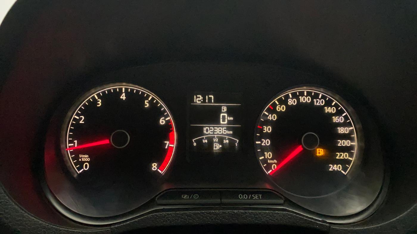 2017 Volkswagen Ameo HIGHLINE1.2L, Petrol, Manual, 1,02,380 km, Odometer Image