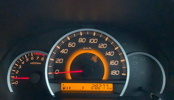 2015 Maruti Wagon R 1.0 VXI, Petrol, Manual, 28,345 km, Odometer Image