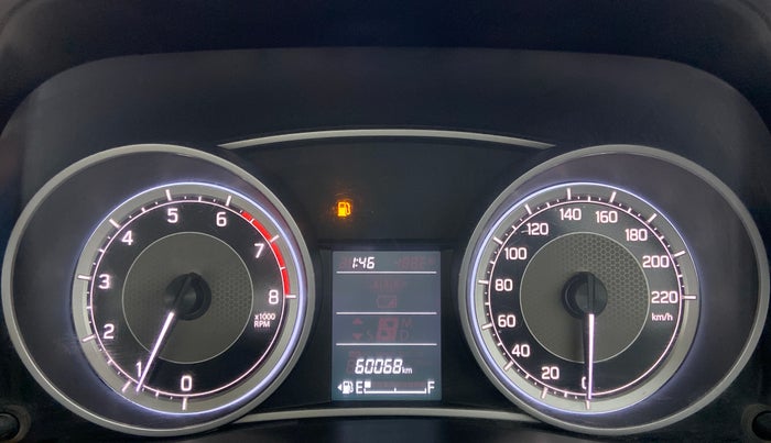 2017 Maruti Dzire VXI, Petrol, Manual, 60,068 km, Odometer Image