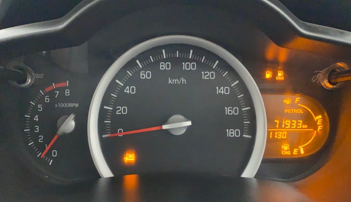 2019 Maruti Celerio VXI CNG OPT, CNG, Manual, 71,910 km, Odometer Image