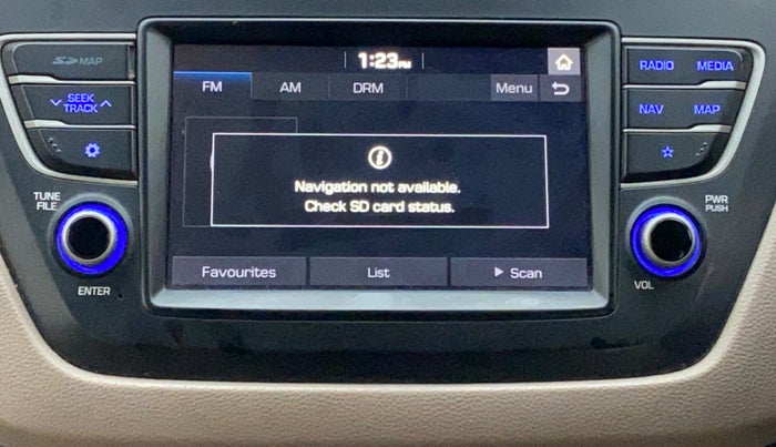 2019 Hyundai Elite i20 SPORTZ PLUS 1.2, Petrol, Manual, 90,453 km, Infotainment system - GPS Card not working/missing