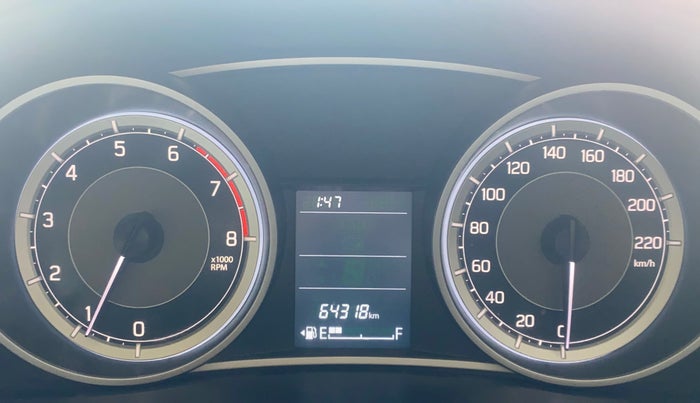 2024 Maruti Dzire VXI, Petrol, Manual, 64,271 km, Odometer Image