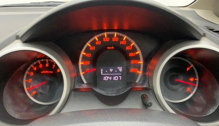 2011 Honda Jazz 1.2L I-VTEC BASE, Petrol, Manual, 1,04,107 km, Odometer Image