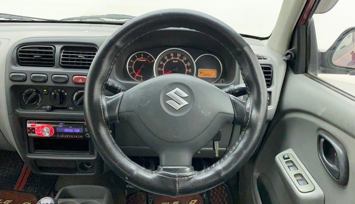 2011 Maruti Alto K10 VXI, Petrol, Manual, 1,09,991 km, Steering Wheel Close Up