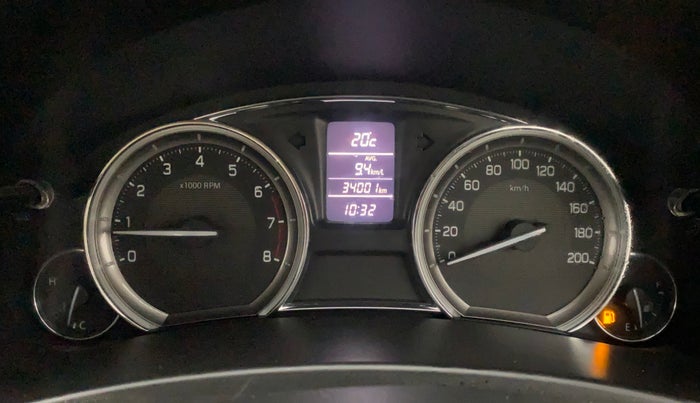 2016 Maruti Ciaz ZXI+, Petrol, Manual, 33,951 km, Odometer Image