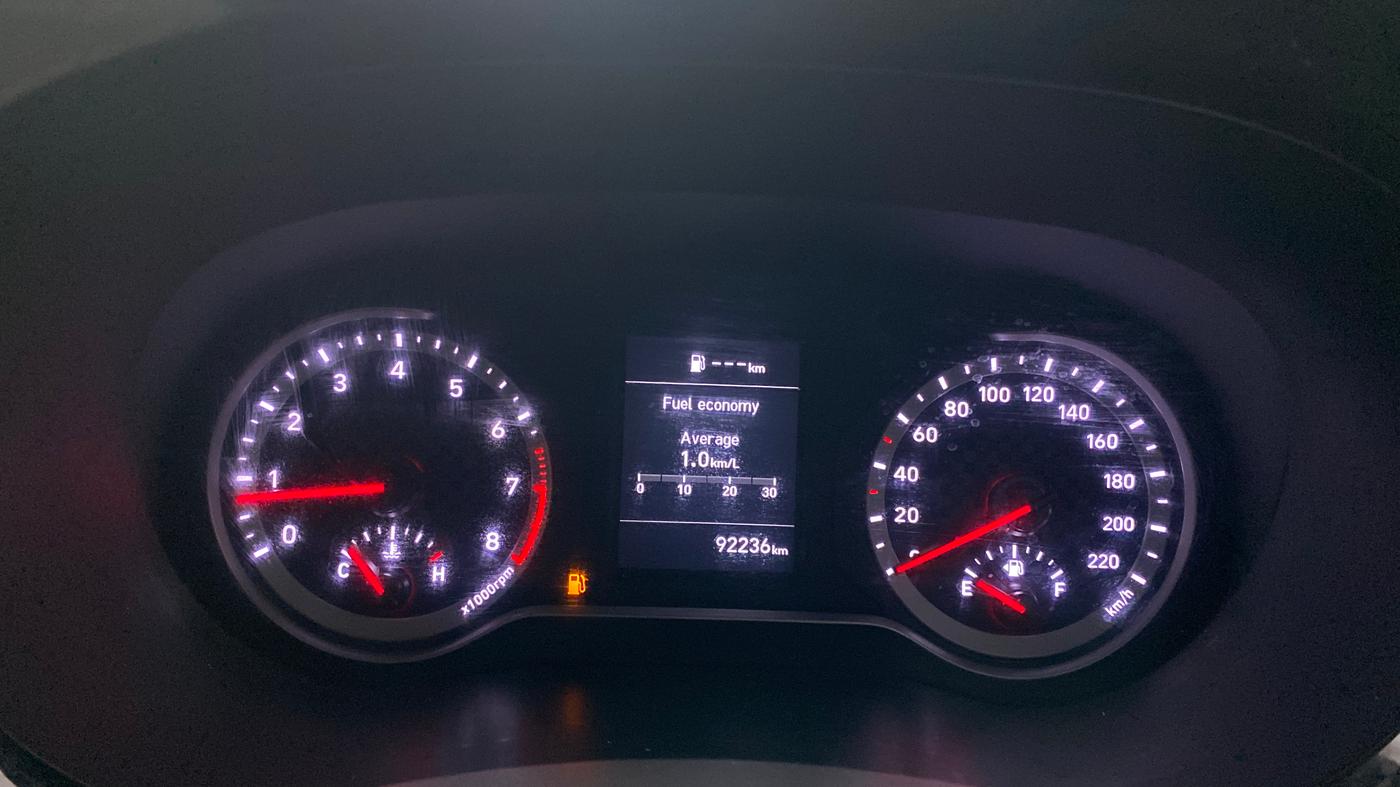 2023 Hyundai AURA SX 1.2, Petrol, Manual, 92,236 km, Odometer Image