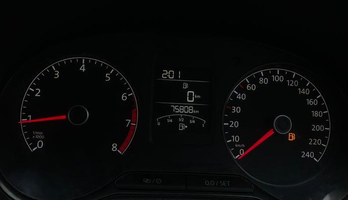 2015 Volkswagen Polo COMFORTLINE 1.2L, Petrol, Manual, 75,779 km, Odometer Image