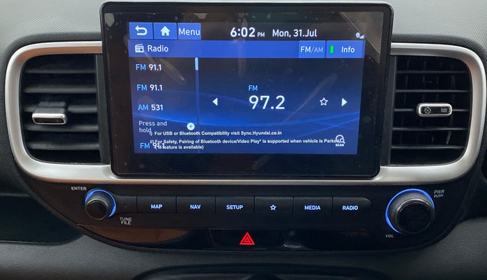 2022 Hyundai VENUE SX PLUS 1.0 TURBO DCT, Petrol, Automatic, 26,779 km, Infotainment System