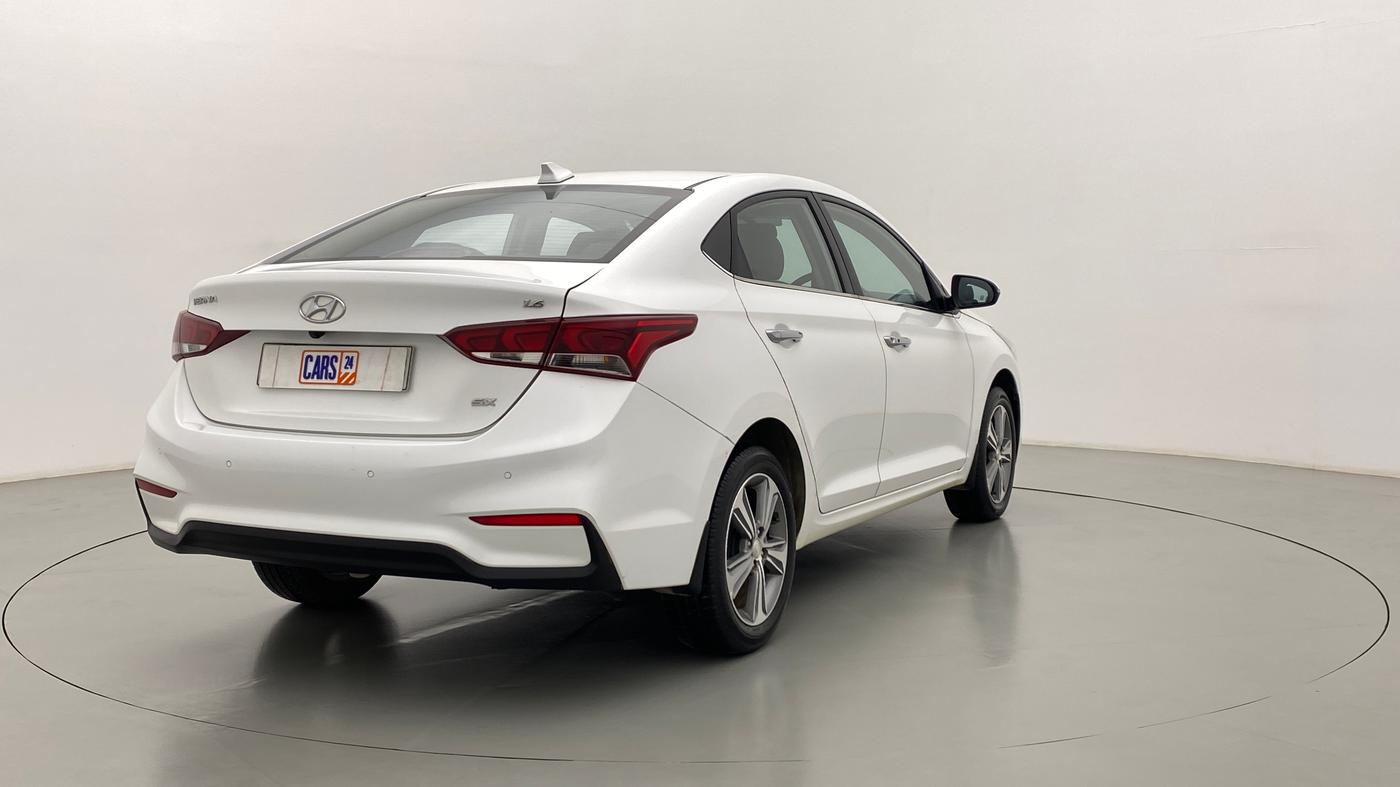 2019 Hyundai Verna 1.6 SX VTVT AT (O), Petrol, Automatic, 21,707 km, Right Back Diagonal