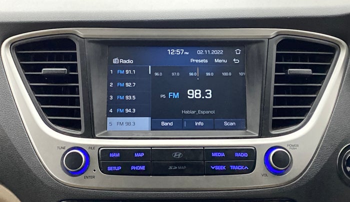 2019 Hyundai Verna 1.6 SX VTVT AT (O), Petrol, Automatic, 21,707 km, Infotainment System