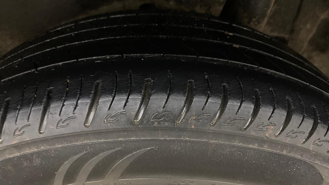 2021 Maruti Vitara Brezza VXI, Petrol, Manual, 75,387 km, Left Rear Tyre Tread
