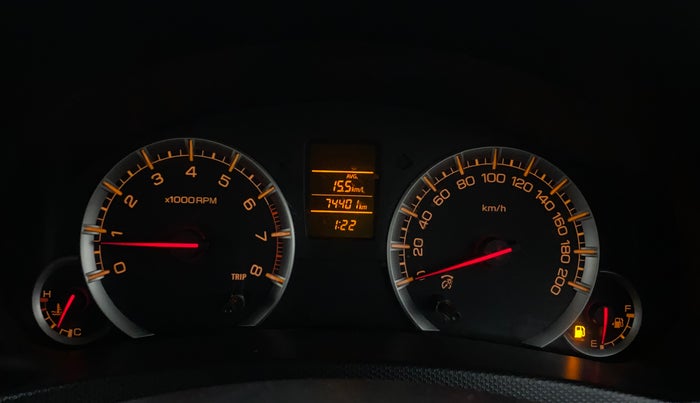 2016 Maruti Swift Dzire VXI, Petrol, Manual, 74,599 km, Odometer Image