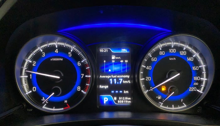 2021 Maruti Baleno ZETA CVT PETROL 1.2, Petrol, Automatic, 80,810 km, Odometer Image