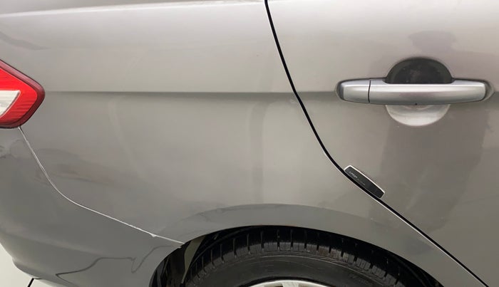 2017 Maruti Ciaz DELTA 1.4 AT PETROL, Petrol, Automatic, 78,774 km, Right quarter panel - Slightly dented