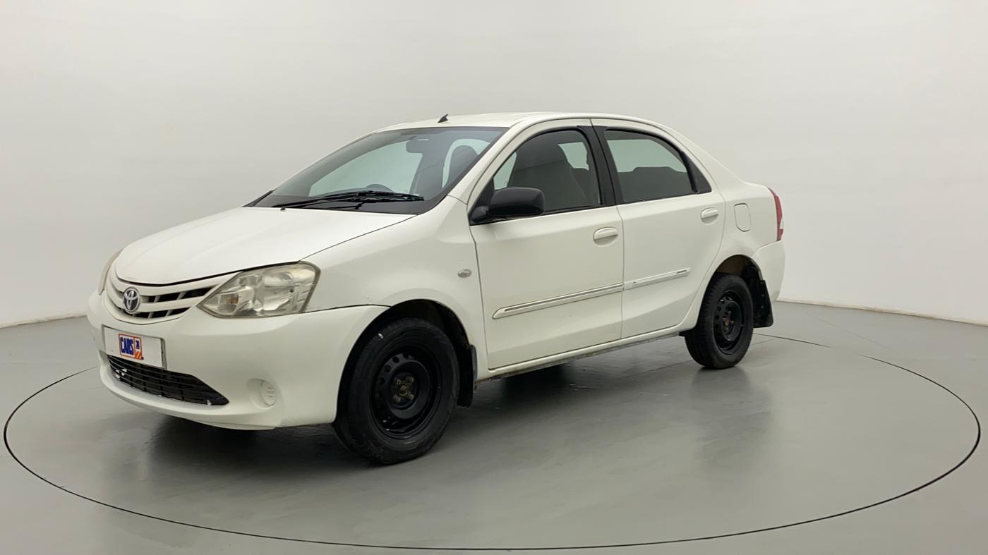 2011 Toyota Etios G, Petrol, Manual, 80,532 km, Left Front Diagonal