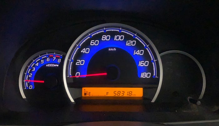 2018 Maruti Wagon R 1.0 VXI, Petrol, Manual, 58,271 km, Odometer Image