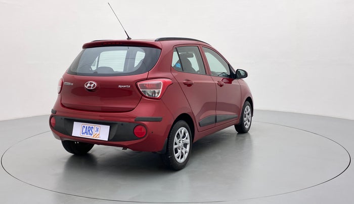 2018 Hyundai Grand i10 SPORTZ 1.2 KAPPA VTVT, Petrol, Manual, 10,712 km, Right Back Diagonal