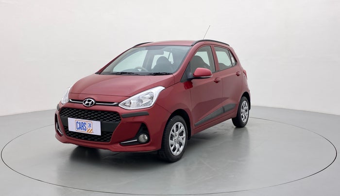 2018 Hyundai Grand i10 SPORTZ 1.2 KAPPA VTVT, Petrol, Manual, 10,712 km, Left Front Diagonal