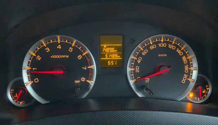 2014 Maruti Swift VXI, Petrol, Manual, 51,657 km, Odometer Image