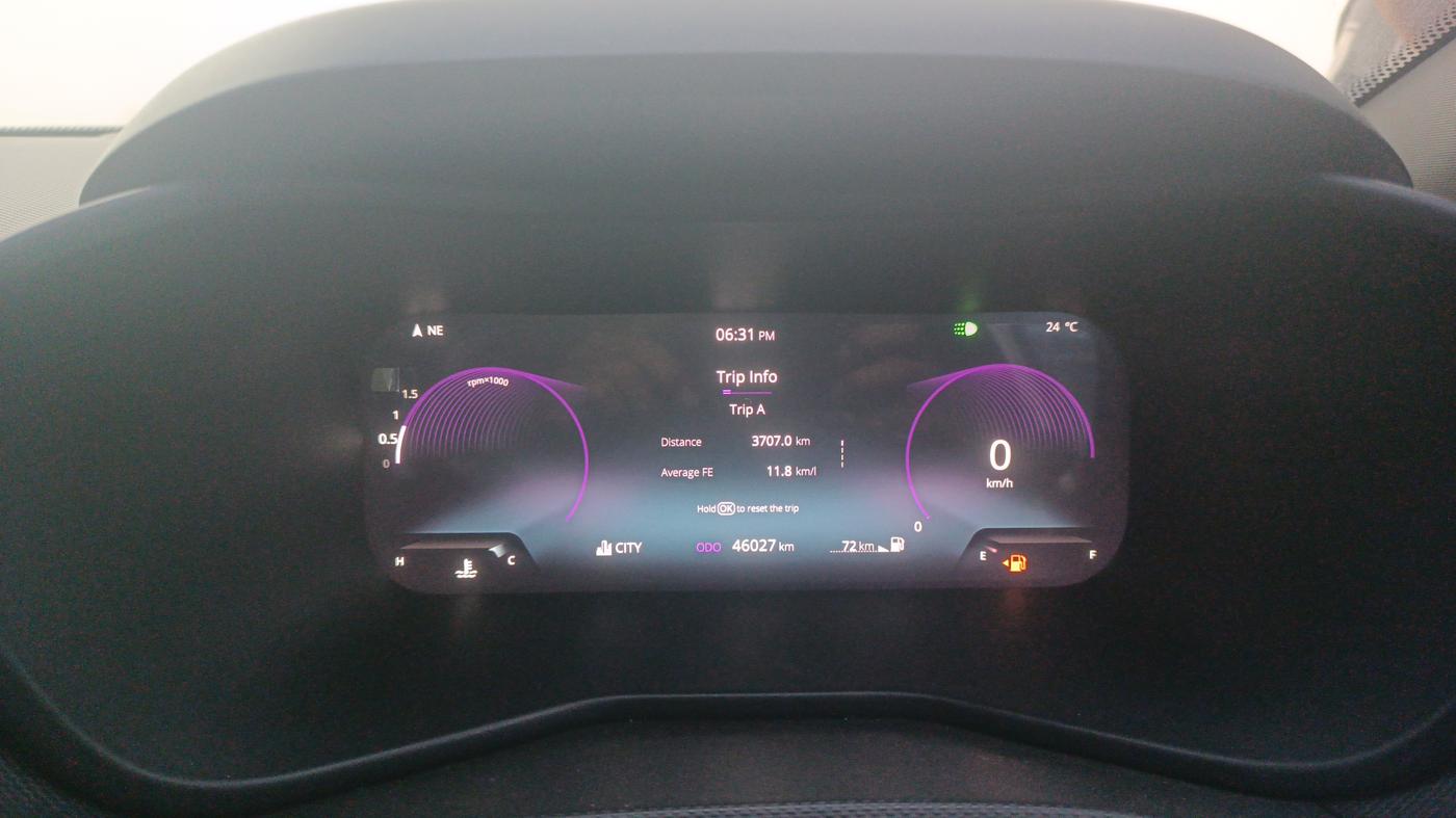 2023 Tata NEXON FEARLESS SUNROOF DUAL TONE 1.2 PETROL, Petrol, Manual, 46,023 km, Odometer Image