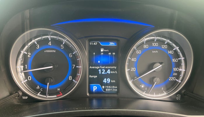 2021 Toyota Glanza G CVT, Petrol, Automatic, 68,895 km, Odometer Image