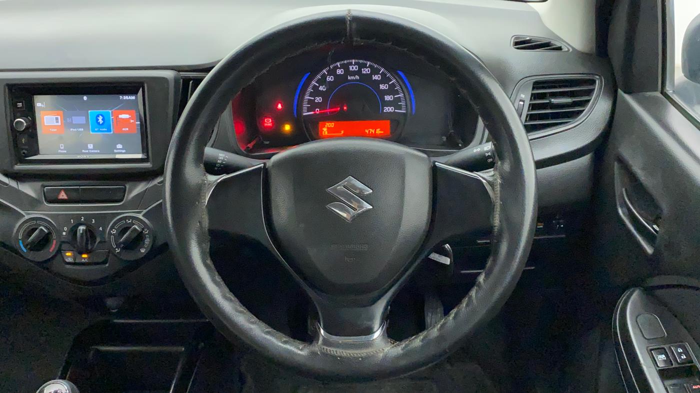 2016 Maruti Baleno SIGMA PETROL 1.2, Petrol, Manual, 47,587 km, Steering Wheel Close Up