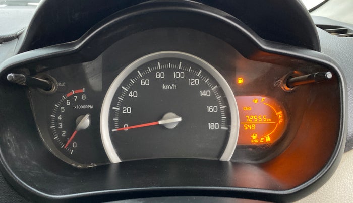 2018 Maruti Celerio VXI CNG, CNG, Manual, 72,550 km, Odometer Image