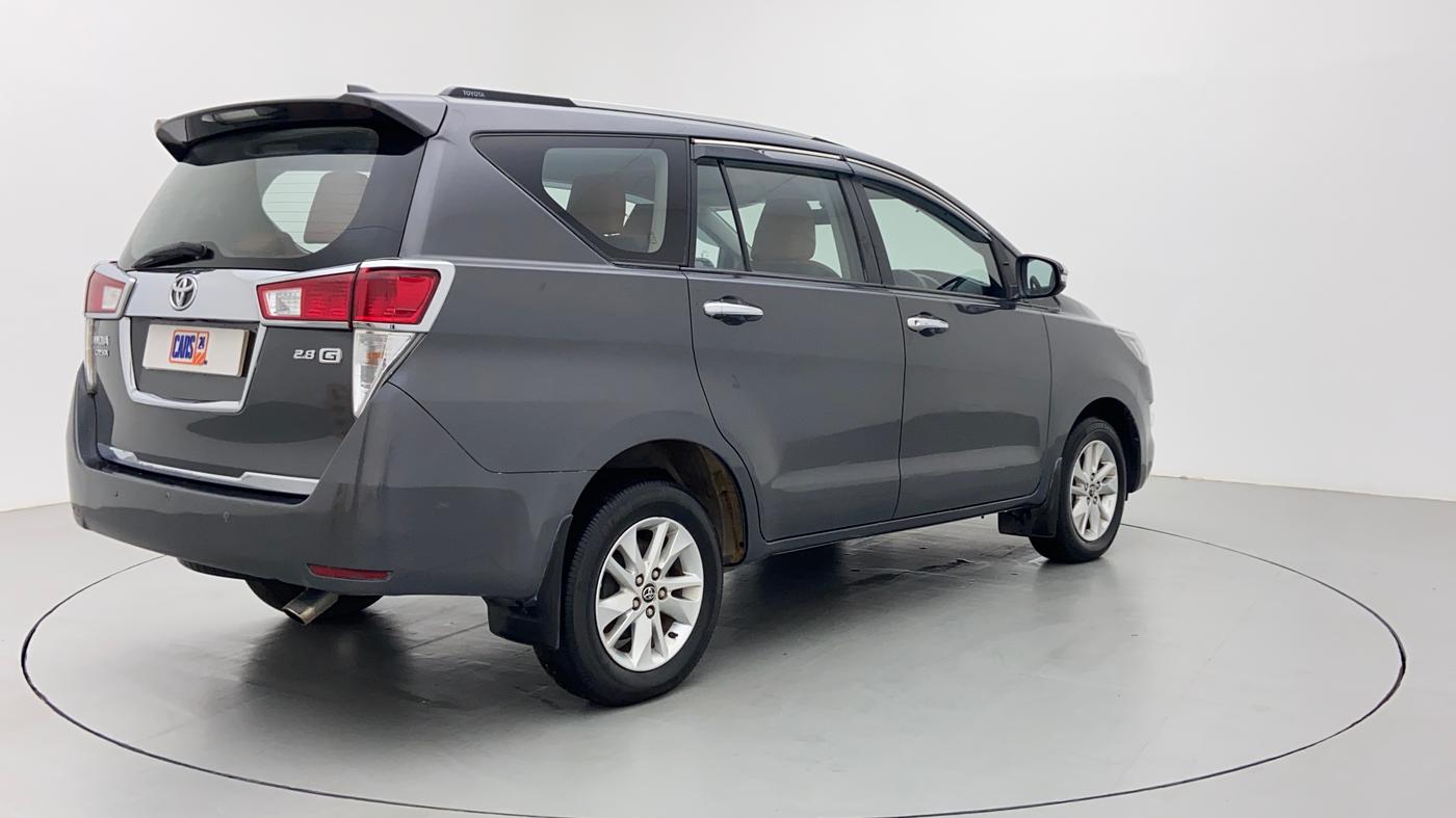 2016 Toyota Innova Crysta 2.8 GX AT 7 STR, Diesel, Automatic, 1,53,645 km, Right Back Diagonal (45- Degree) View