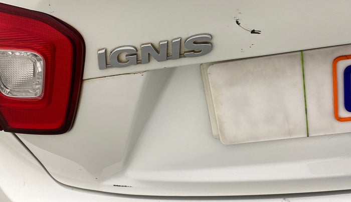 2017 Maruti IGNIS ZETA 1.2 AMT, Petrol, Automatic, 74,979 km, Dicky (Boot door) - Minor scratches