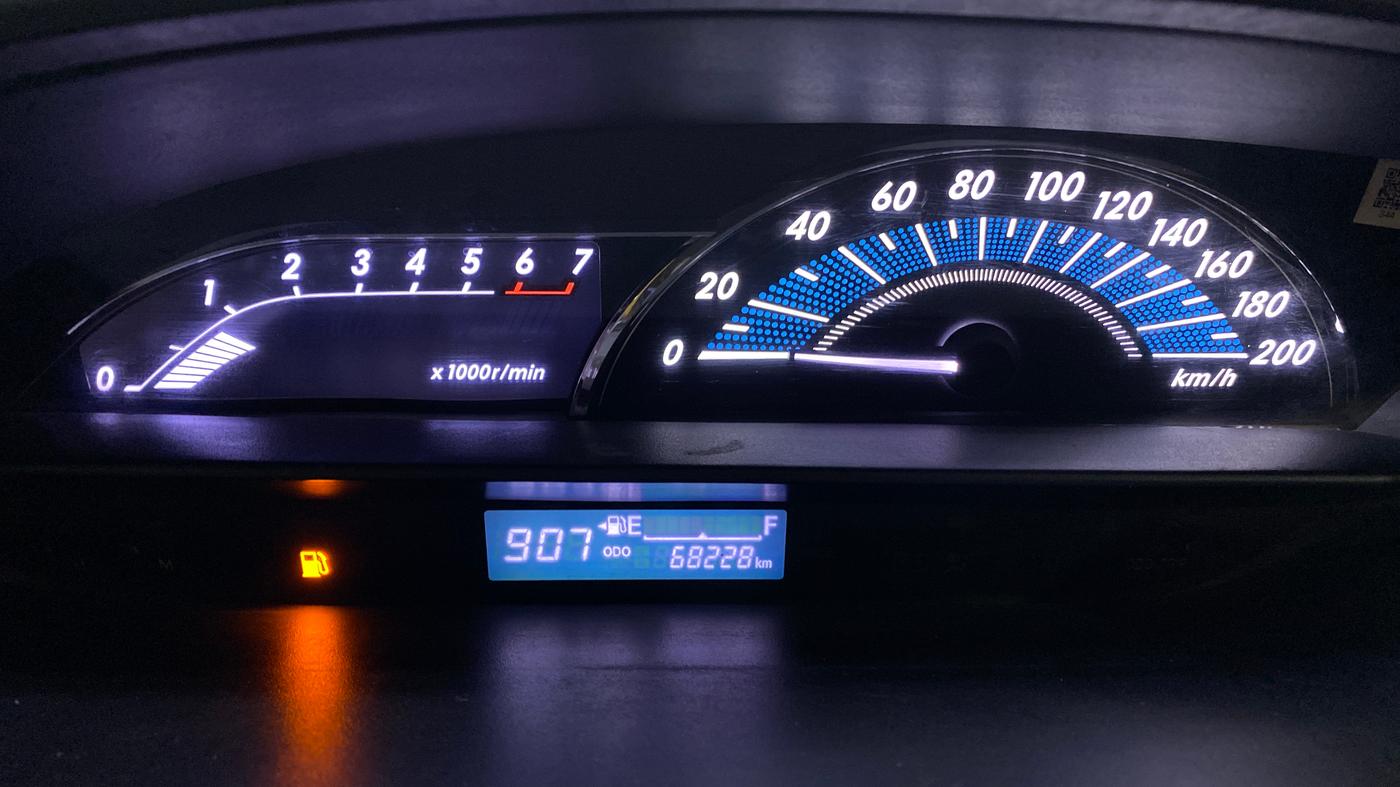 2019 Toyota Etios Liva V, CNG, Manual, 68,220 km, Odometer Image