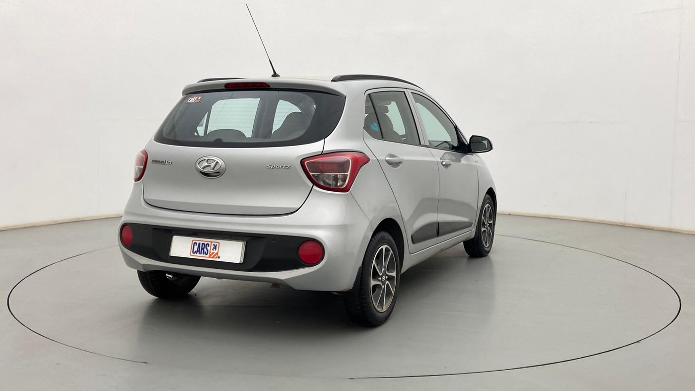 2018 Hyundai Grand i10 SPORTZ AT 1.2 KAPPA VTVT, Petrol, Automatic, 67,778 km, Right Back Diagonal