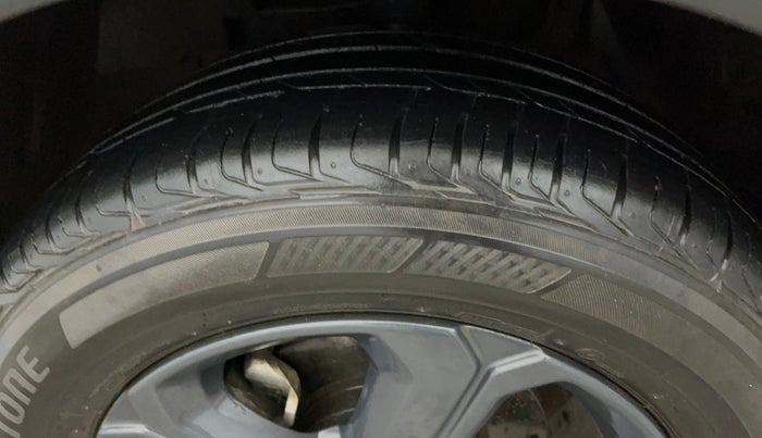 2023 Tata NEXON XZA PLUS LUX SUNROOF DARK PETROL, Petrol, Automatic, 36,470 km, Left Front Tyre Tread