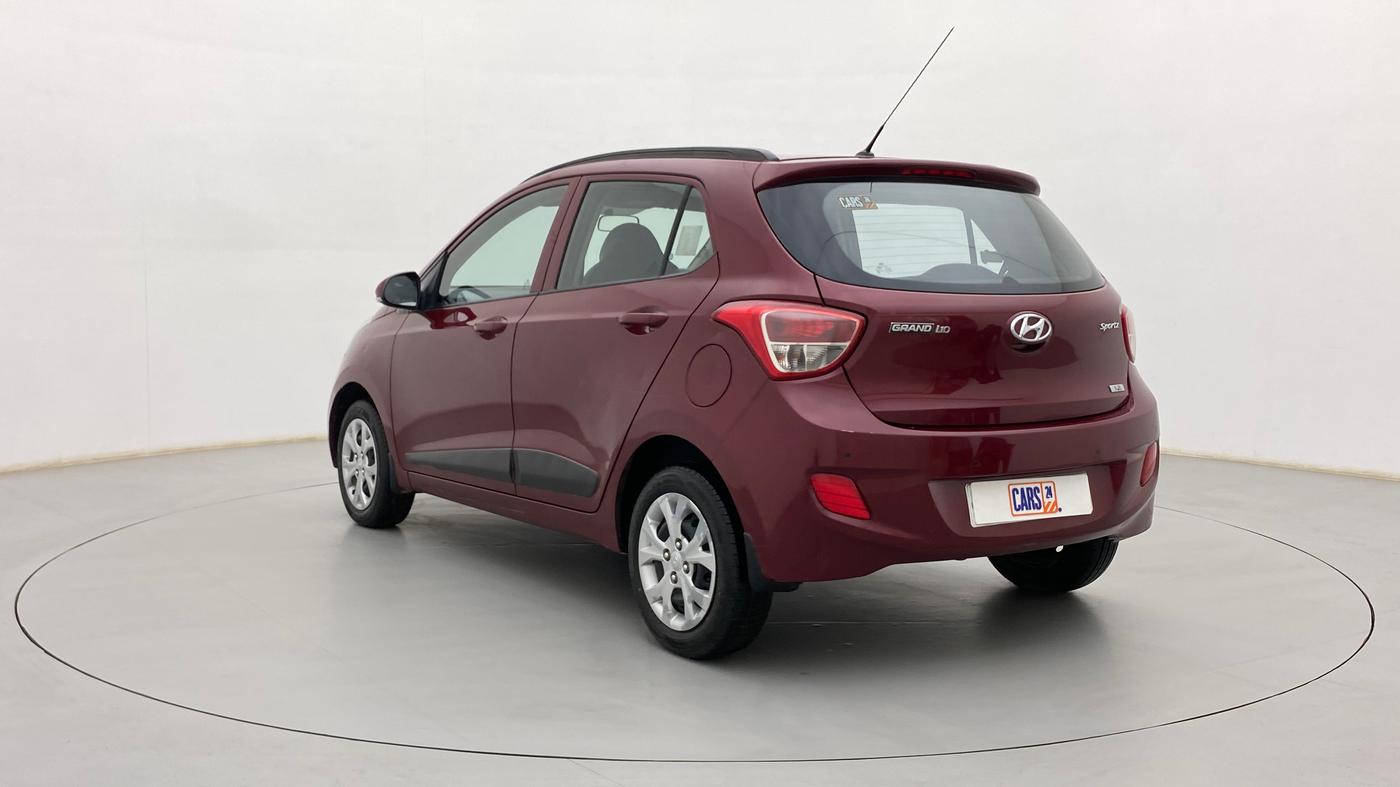 2016 Hyundai Grand i10 SPORTZ 1.2 KAPPA VTVT, Petrol, Manual, 54,631 km, Left Back Diagonal