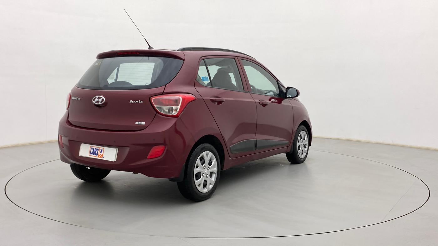 2016 Hyundai Grand i10 SPORTZ 1.2 KAPPA VTVT, Petrol, Manual, 54,631 km, Right Back Diagonal