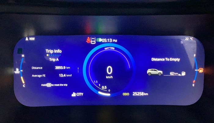 2023 Tata NEXON FEARLESS 1.2 REVOTRON 6 MT DT, Petrol, Manual, 25,308 km, Odometer Image