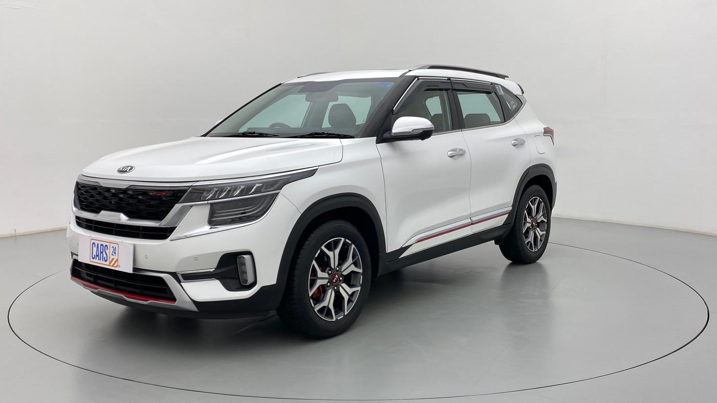 2020 KIA SELTOS 1.4 GTX+ TURBO GDI PETROL AT, Petrol, Automatic, 29,047 km, Left Front Diagonal
