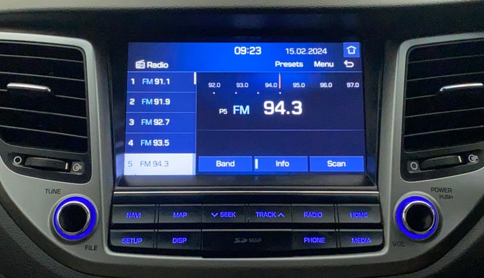 2017 Hyundai Tucson 2WD AT GL PETROL , Petrol, Automatic, 64,279 km, Infotainment System