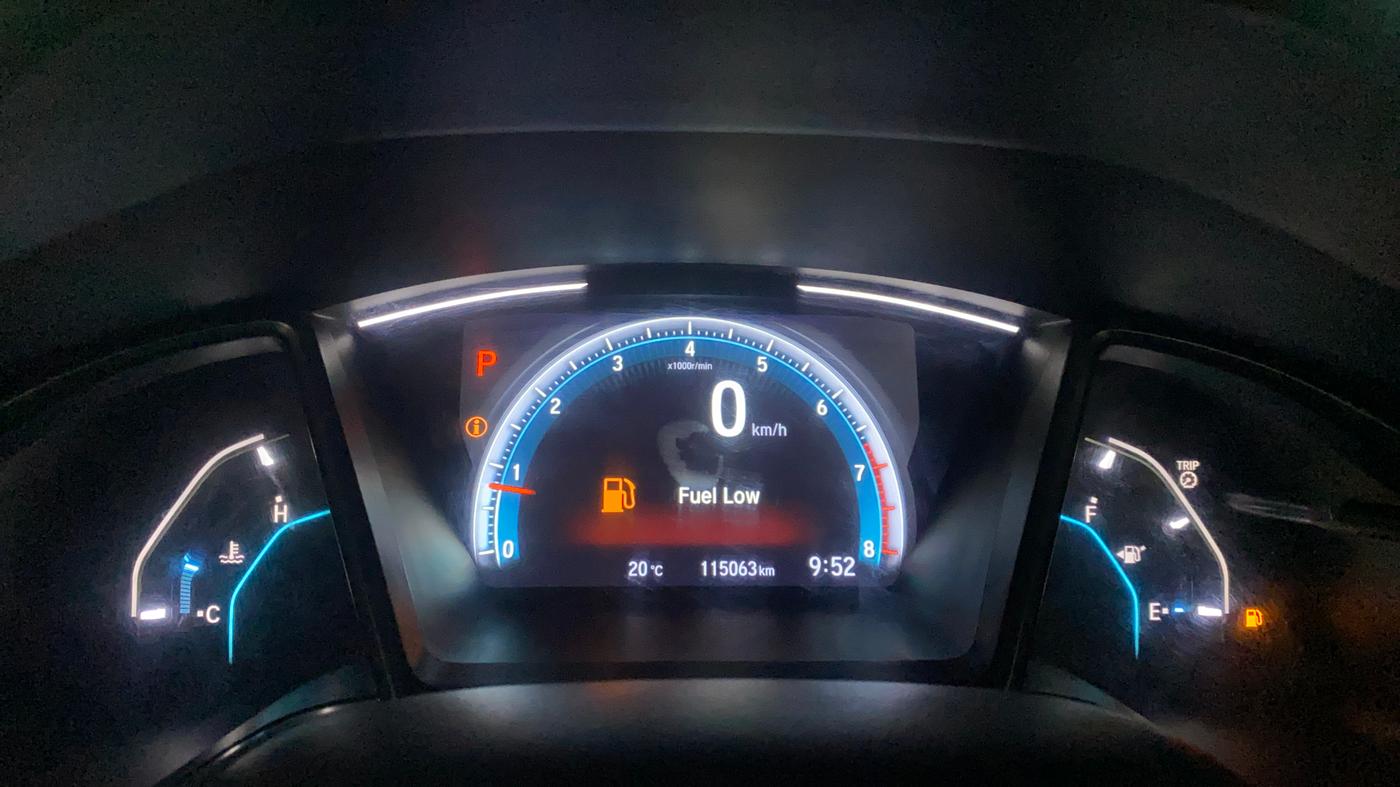 2019 Honda Civic 1.8L I-VTEC ZX CVT, Petrol, Automatic, 1,15,102 km, Odometer Image