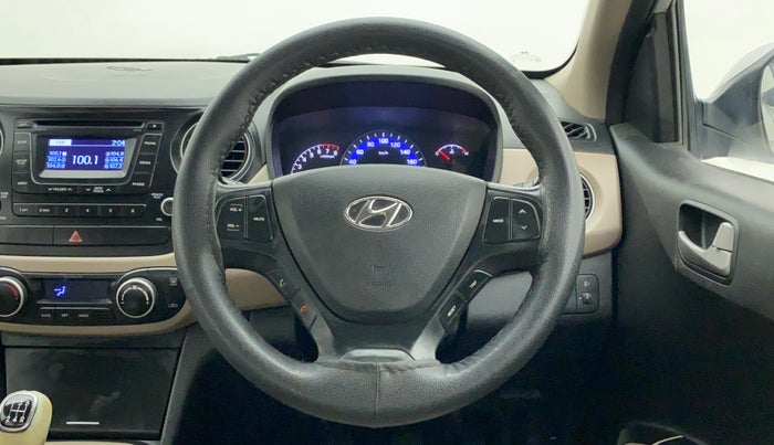 2014 Hyundai Xcent SX 1.2 (O), Petrol, Manual, 75,576 km, Steering Wheel Close Up