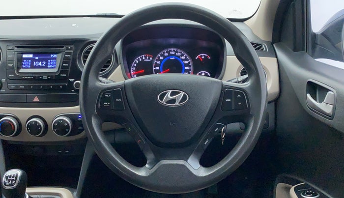 2015 Hyundai Grand i10 SPORTZ 1.2 KAPPA VTVT, Petrol, Manual, 70,563 km, Steering Wheel Close Up
