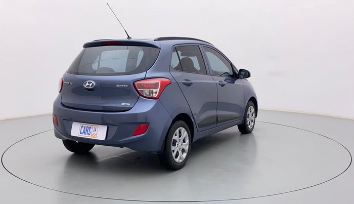 2015 Hyundai Grand i10 SPORTZ 1.2 KAPPA VTVT, Petrol, Manual, 70,563 km, Right Back Diagonal