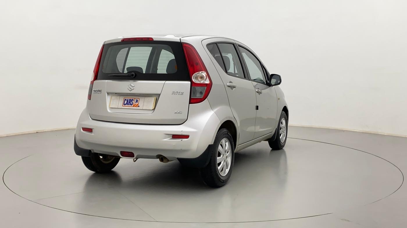 2010 Maruti Ritz ZXI, Petrol, Manual, 47,698 km, Right Back Diagonal